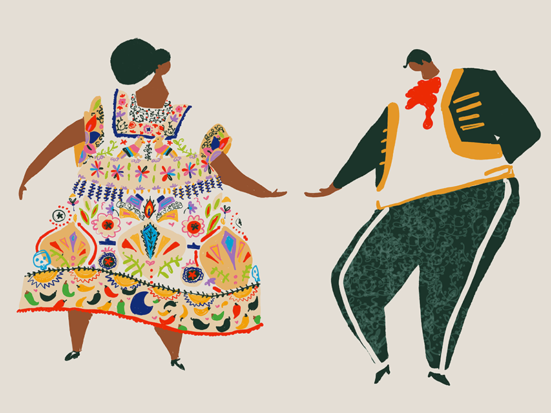 Mejico argentina colors dance design embroiled illustration mendoza travel