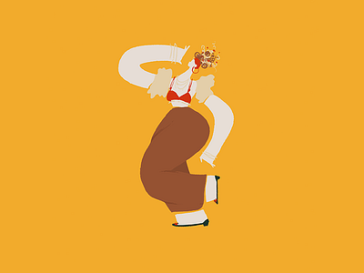 Carmen Miranda carmen colors curves dancer illustration latin mambo miranda salsa singer woman yellow