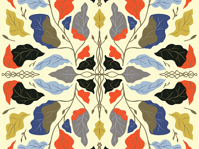 Patterns brunch colors leaf leaves pattern textile texture