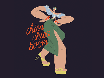 Carmen Miranda ❤ boom carmen character characterdesign dancer digital fashion girl illustration lettering miranda movies music music art procreate salsa singer vintage woman