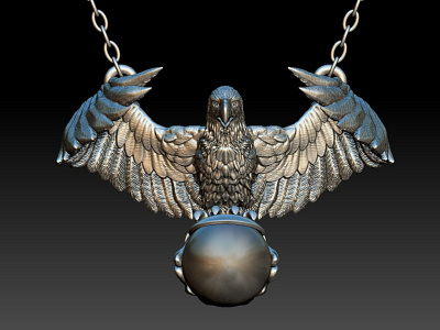 Eagle sculpting with ZBrush