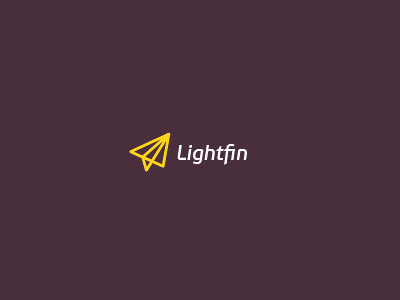 Lightfin artvento finance light logo microfinance money paper plane