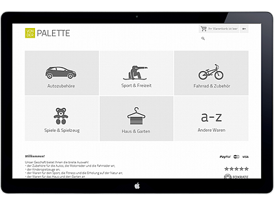 von der PALETTE artvento ecommerce minimalistic online shop