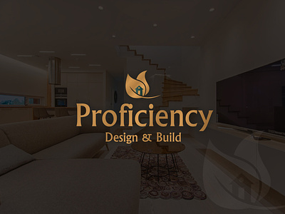 Proficiency design build logo design green home homeimprovment homelogo house improvment letter logo logo service