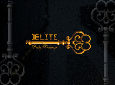 Elite brokerage logo elite home house key keylogo realty logo service