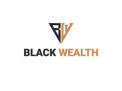 Black Wealth branding bw bw letter logo design illustration letter logo logo service vector wealth wealth logo design wealthlogo