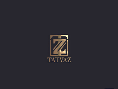 TATVAZ branding design hand lettering icon illustration letter logo logo luxury logo type typography tz tz letter logo vector