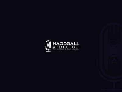 HardBall Podcast base podcast logo baseball logo baseball podcast design ha letter logo ha logo ha podcast hardball podcast letter logo logo luxury logo podcast podcast logo podcast logo design poster typography vector