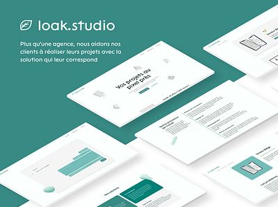 loak.studio branding design figma illustration loak logo mobile mockup tournai ui ux