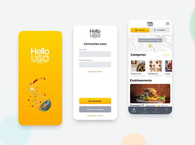 Redesign Hello UGO app application branding design mobile ui
