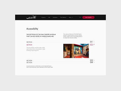 Salvador Dalí Theatre-Museum concept design museum salvador dali ui user experience user interface ux website website redesign