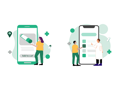 Online Pharmacy Illustration