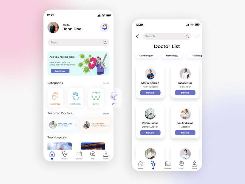 Medical App Ui By Shreejal Kotian On Dribbble