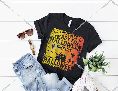 I Have Been Ready For Halloween black t shirt design for girls branding design graphic design halloween designs bundle illustration logo motion graphics t shirt design website vector
