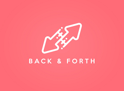 Back Forth Logo 3d art abstract branding character concept creative design flat graphic design icon illustration logo logodesign logos logotype minimal signature vector