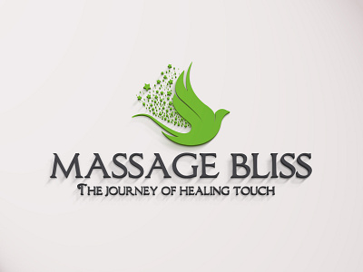 Massage Bliss Logo Design 3d art branding creative creative design design flat graphic design icon illustration logo logo design logodesign logos logotype minimal signature vector
