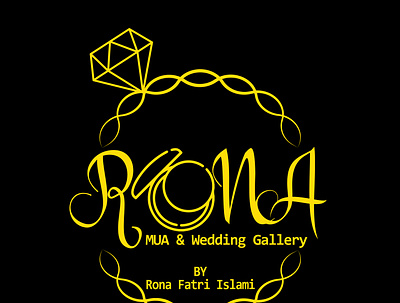 Rona logo logotype makeup rona wedding