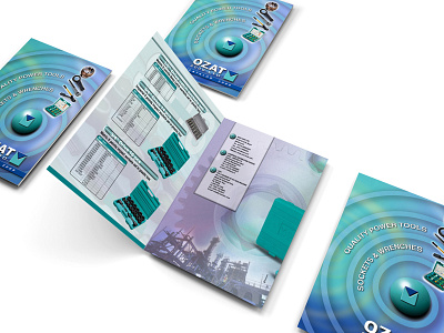 A4 Brochure ozat branding design vector