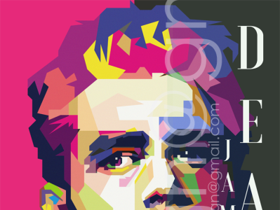 James Dean Pop Art WPAP 50s movies 60s movies actor celebrities cinema colorful film graphic design hollywood movies iconic james dean pop art retro vintage western wpap