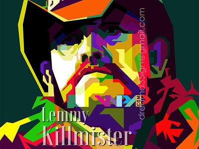 Lemmy Killmister "Motorhead" Leader Pop Art WPAP