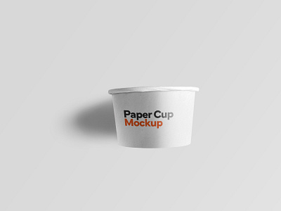 Realistic paper cup mockup free