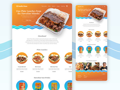 Pacific Plate design logo ui ux web website