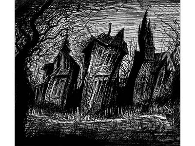 Nightmarehouses animation art concept drawing film