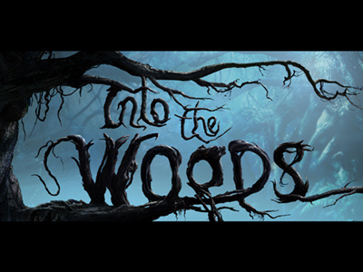 Into the Woods branding film lettering logo type title design