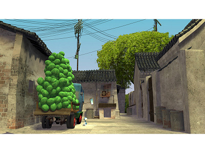 Mexican Alley 3d cg alley animated film concept art mexico