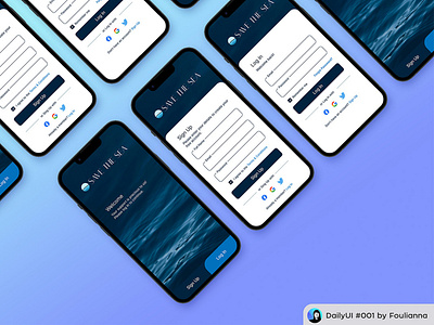 #DailyUI #001 : SignUp by Foulianna app dailyui design ui ux