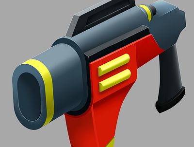 Roobin's gun 3d 3d art cartoon cartoon character design draw drawing illustration