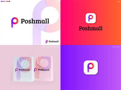Modern P logo | P letter logo | App logo