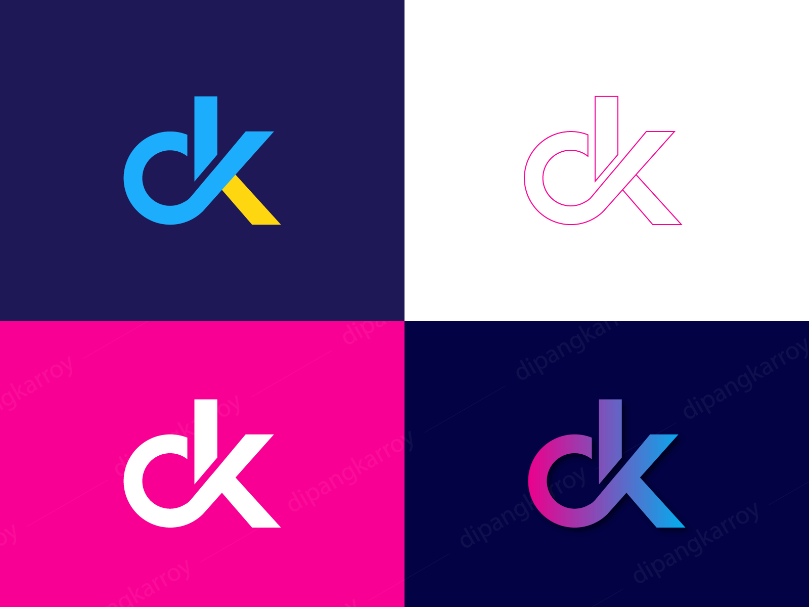 CK KC Logo Design Vector Graphic by xcoolee · Creative Fabrica