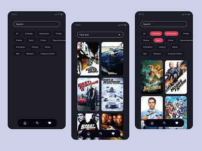 Movie DB - Streaming movie app app movies ui