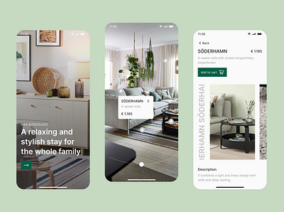 Design inspired by IKEA app ikea ui