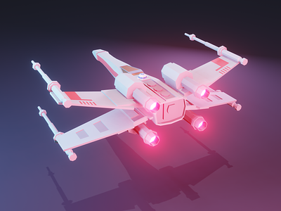 X-Wing - Back 3d blender3d low poly star wars
