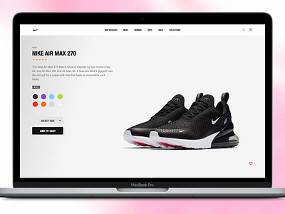 Nike Product Page - Desktop