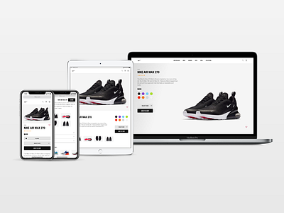 Nike Product Page - Responsive Web