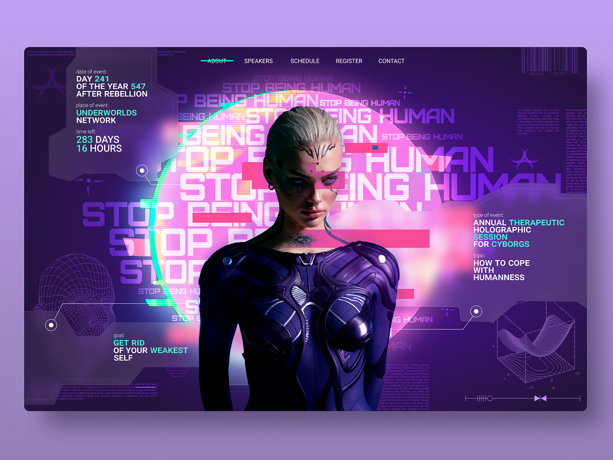 Browse thousands of Cyberpunk Website Design images for design ...