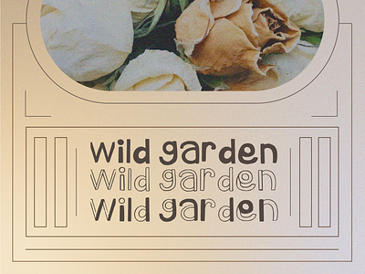 Wild Garden Typography craft ethic fonts handmade natural packaging police typeface typographie