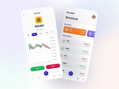 Cryptocurrency app appdesign application bbitcoin crypto cryptocurrency design mobile mobiledesign ui uidesign userinterface wallet