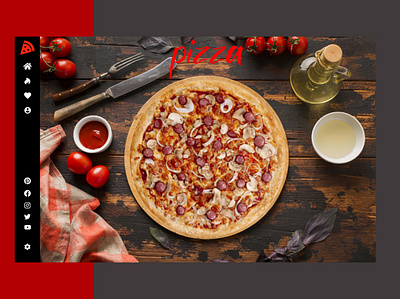 website design pizza delivery animation app branding design graphic design ui ux web website