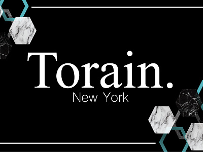 Torain Business Card (cropped) adobe adobe illustrator black blog blogger brand branding businesscard digitalart graphicdesign graphicdesigner hexagon logo marble times new roman vector