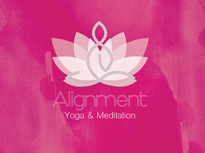 Alignment Logo adobe adobe illustrator design digitalart digitalartist graphic art graphicdesign illustration logo logodesign meditation pink