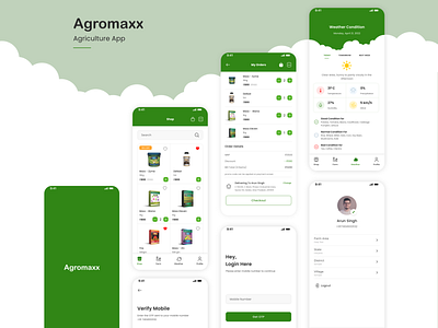 Agriculture Mobile App UI