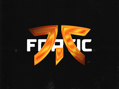 Fnatic acid graphics chrome chrometype esports fnatic logo orange
