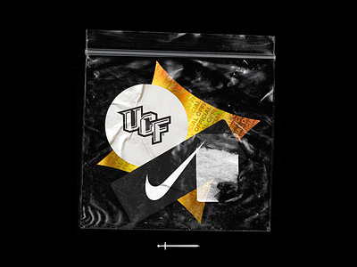 UCF Sticker Pack design football gold grunge holographic sports stickers ucf