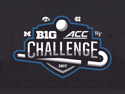 B1G ACC Challenge Logo acc big 10 big ten field hockey iowa logo sports tournament
