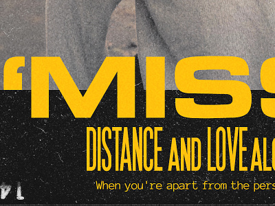 Missed crop film grain noise photography texture typography yellow