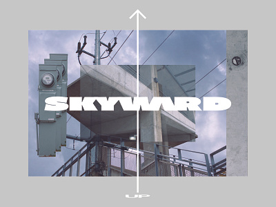 Skyward bold brutalism brutalist font photography photoshop text type typogaphy
